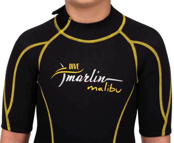 Гідрокостюм Marlin Malibu Shorty Junior Yellow/Black 2,5 мм