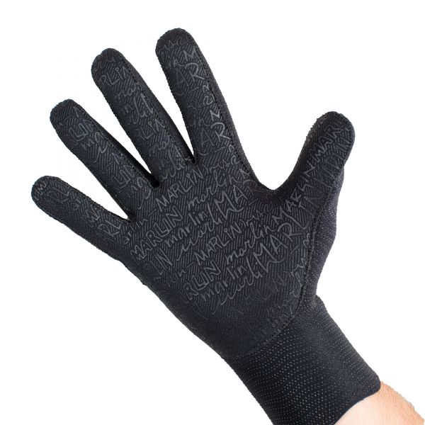 Marlin Ultrastretch Black Gloves 2 mm