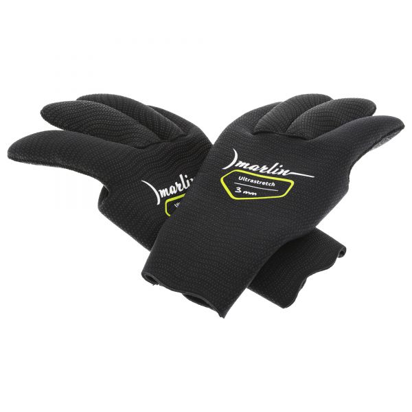 Marlin Ultrastretch Black Gloves 3 mm