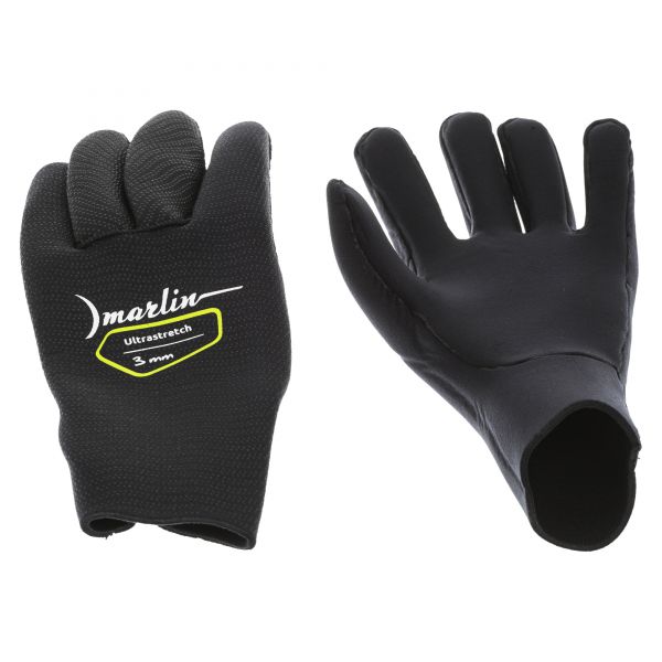 Marlin Ultrastretch Black Gloves 3 mm