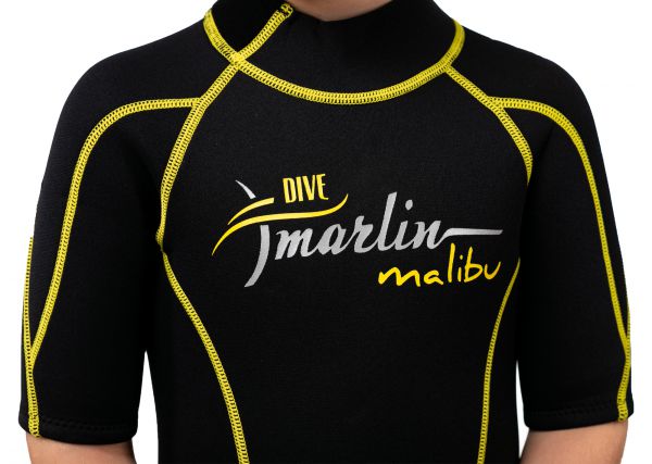 Гідрокостюм Marlin Malibu Shorty Junior Yellow/Black 2,5 мм