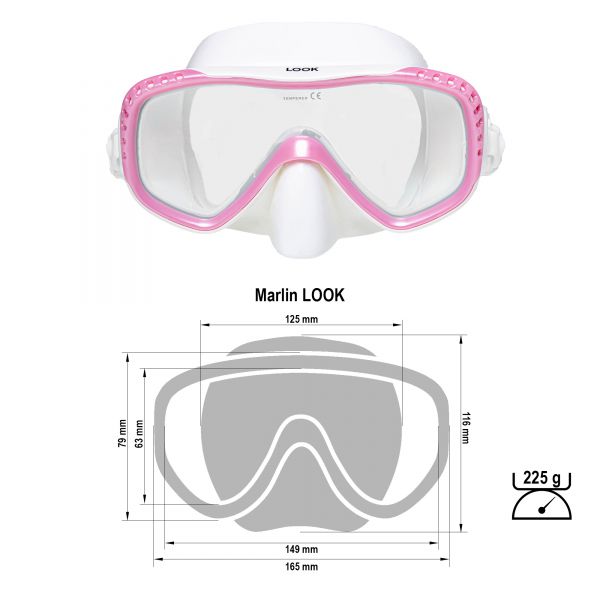 Mask Marlin Look Pink/White