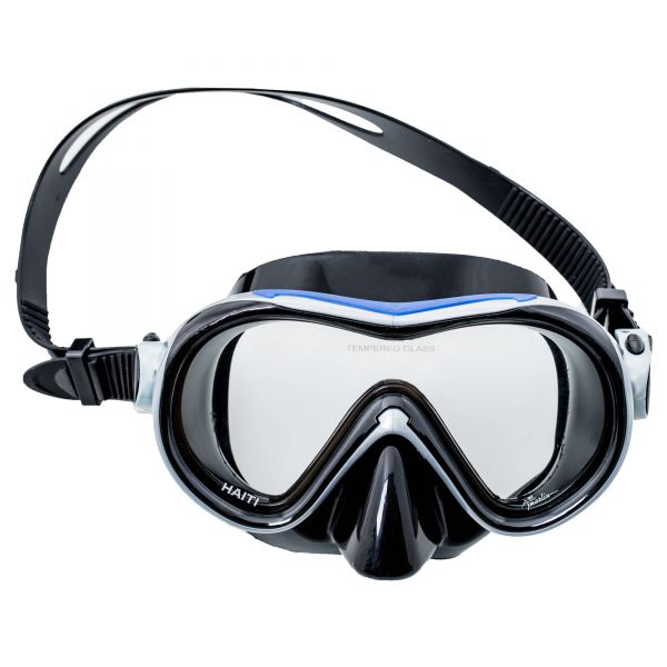 Marlin Haiti Blue/Silver/Black Snorkeling Mask