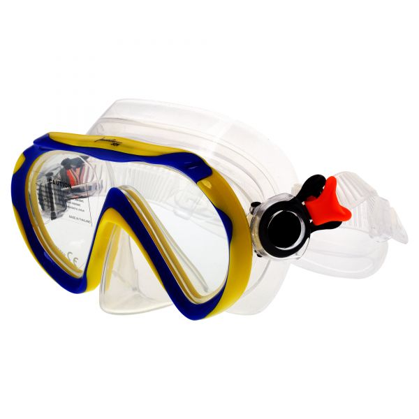 Marlin Joy Blue/Yellow Kids Snorkeling Mask