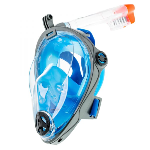 Полнолицевая маска для снорклинга Marlin Vision Grey/blue