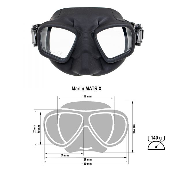 Marlin Matrix Black Mask