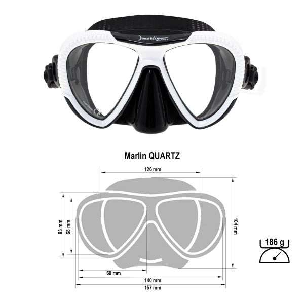 Marlin Quartz White/black Mask