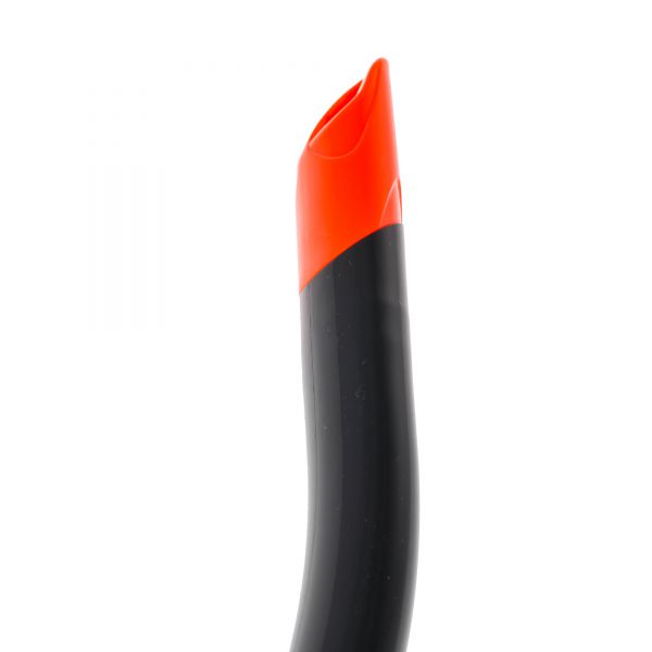 Трубка для підводного полювання з клапаном Marlin Flash Black/orange пряма гофра