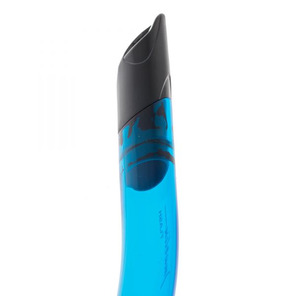 Marlin Flash Black/Light blue Straight corrugation Snorkel