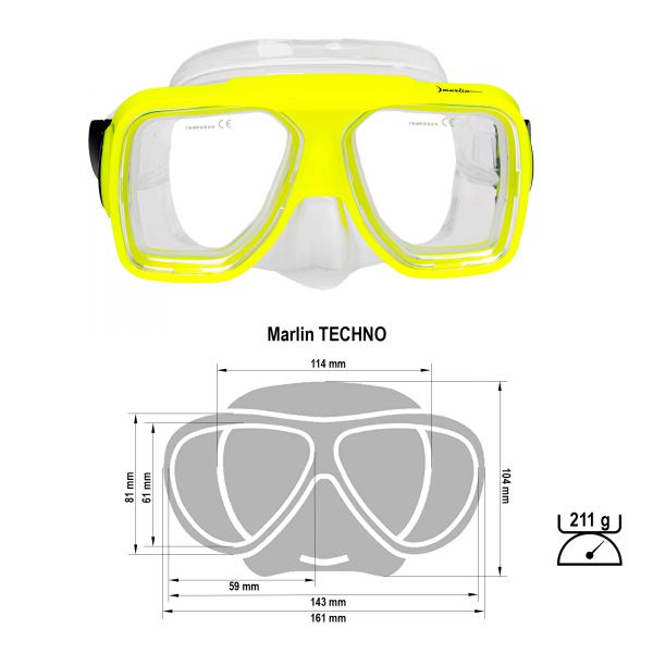 Marlin Techno Yellow Mask