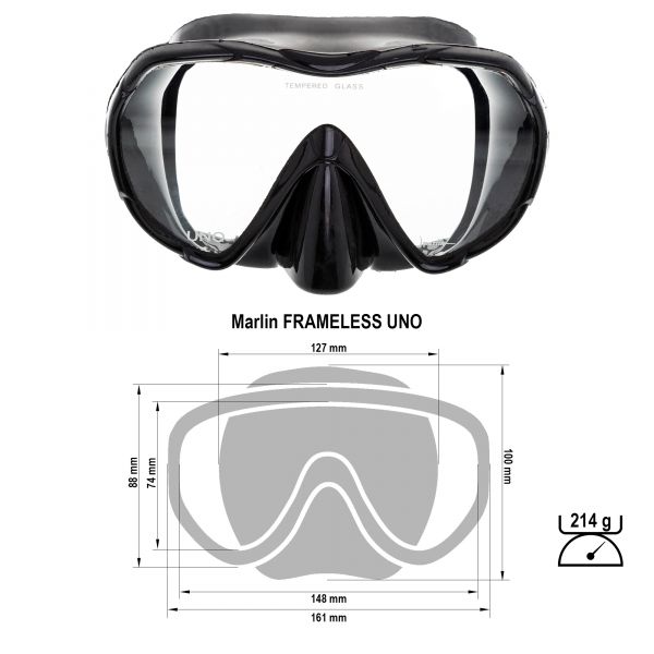Marlin Frameless Uno Mask