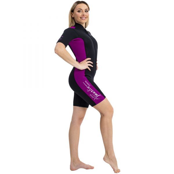 Wetsuit Marlin Costa Shorty Lady 2 mm Black/Violet
