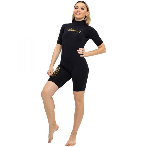 Гидрокостюм Marlin MALIBU ULTRA Shorty Lady 2,5 мм Black/Gold