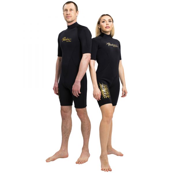 Wetsuit Marlin MALIBU ULTRA Shorty Lady 2.5 mm Black/Gold