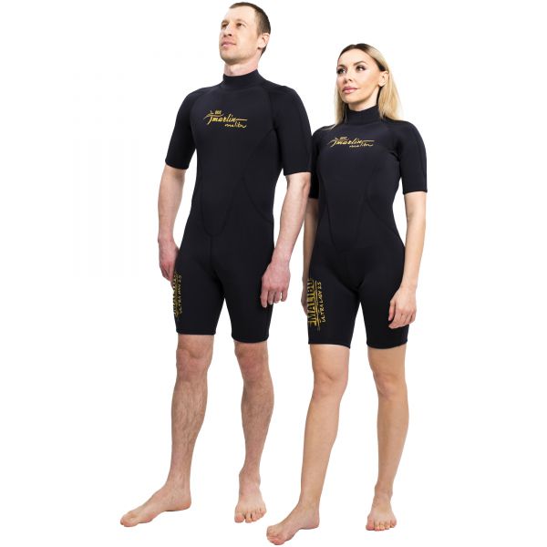 Гидрокостюм Marlin MALIBU ULTRA Shorty Lady 2,5 мм Black/Gold