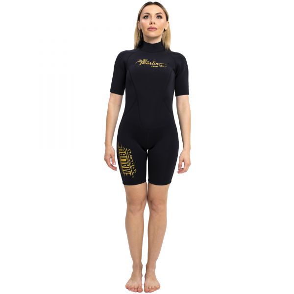 Wetsuit Marlin MALIBU ULTRA Shorty Lady 2.5 mm Black/Gold