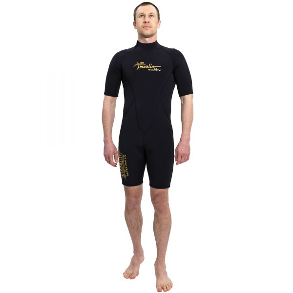 Wetsuit Marlin MALIBU ULTRA Shorty Man 2.5 mm Black/Gold