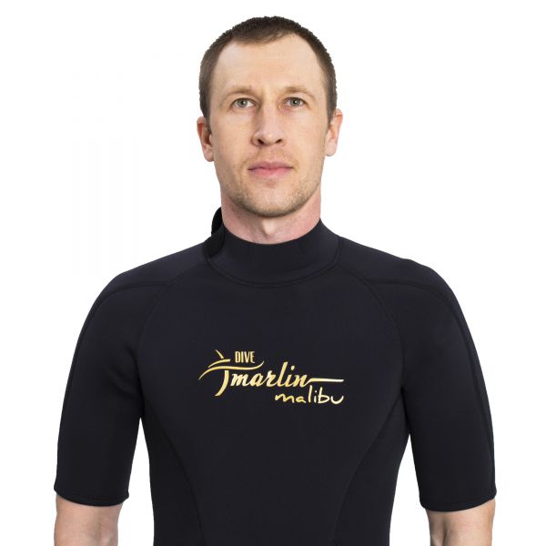 Wetsuit Marlin MALIBU ULTRA Shorty Man 2.5 mm Black/Gold